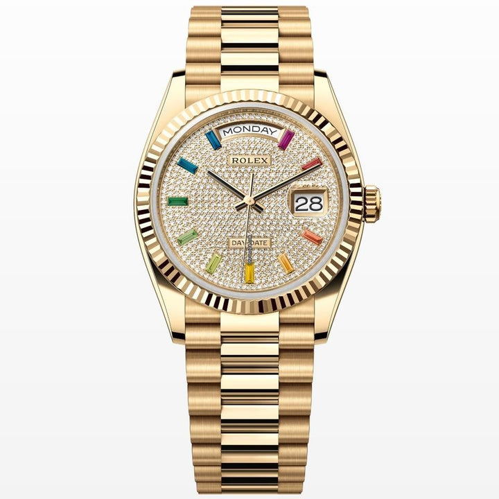 Rolex | Day-Date | 128238 | Yellow gold | 36 x 43 mm | Yellow gold | Gold (solid) | Automatic