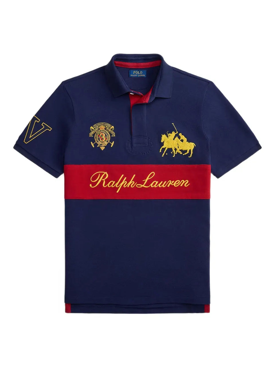 crest-embroidered polo shirt