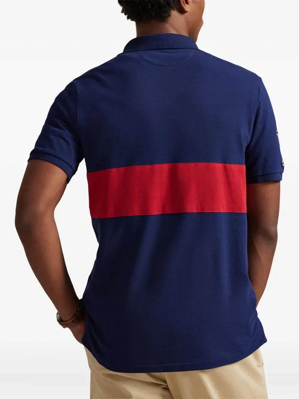 crest-embroidered polo shirt