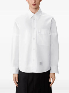 armband-detail chest-pocket shirt