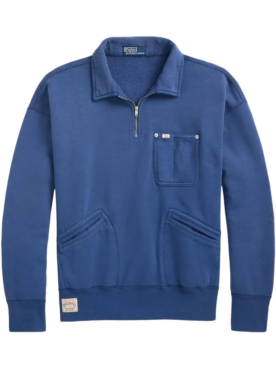 logo-tag polo shirt