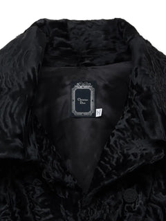 fur-trim cuff jacket