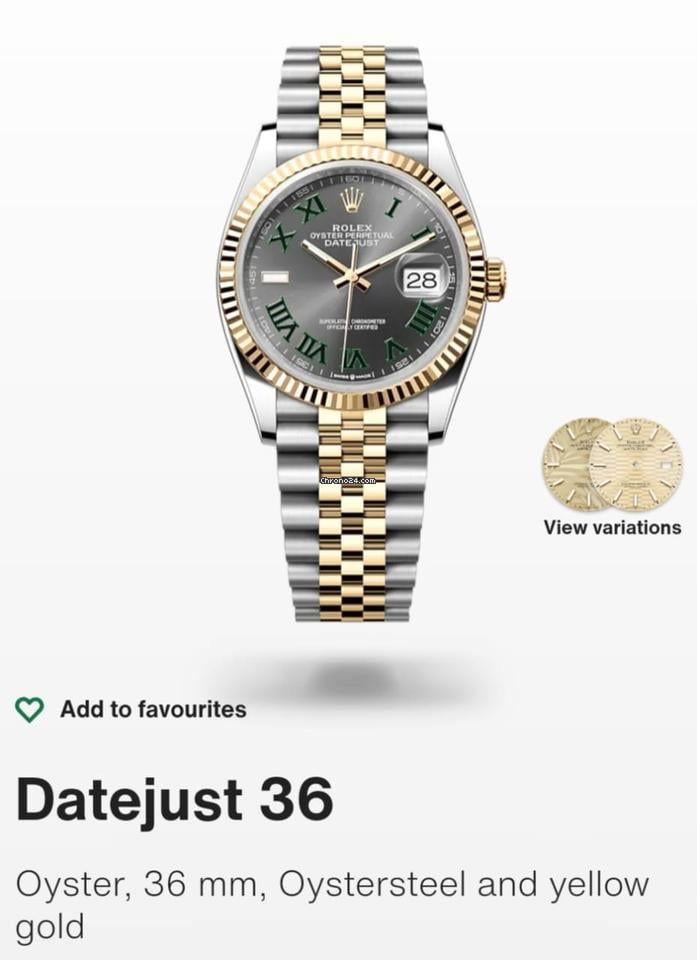 Rolex | Datejust | 126233 | Steel | 36 mm | Gold/Steel | Silver | Automatic