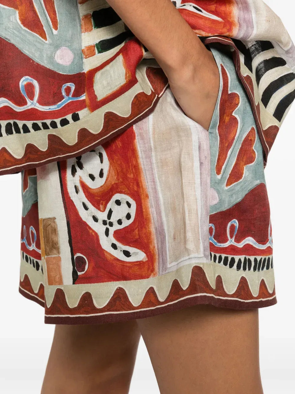 Michelle abstract-print shorts