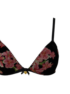 velvet triangle bra