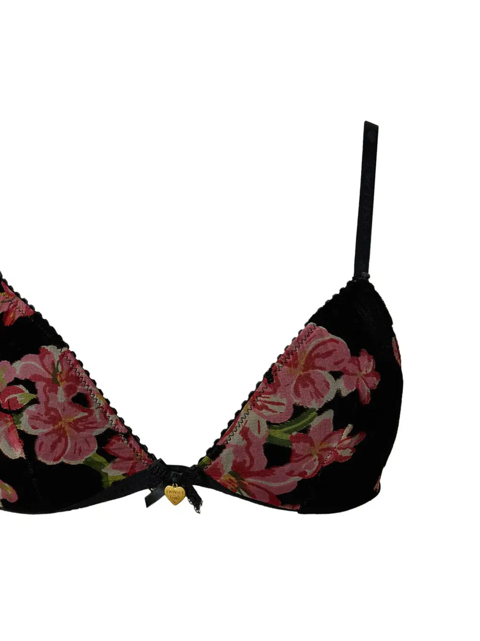 velvet triangle bra