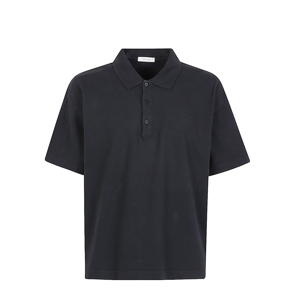 Black Oversized Polo Shirt