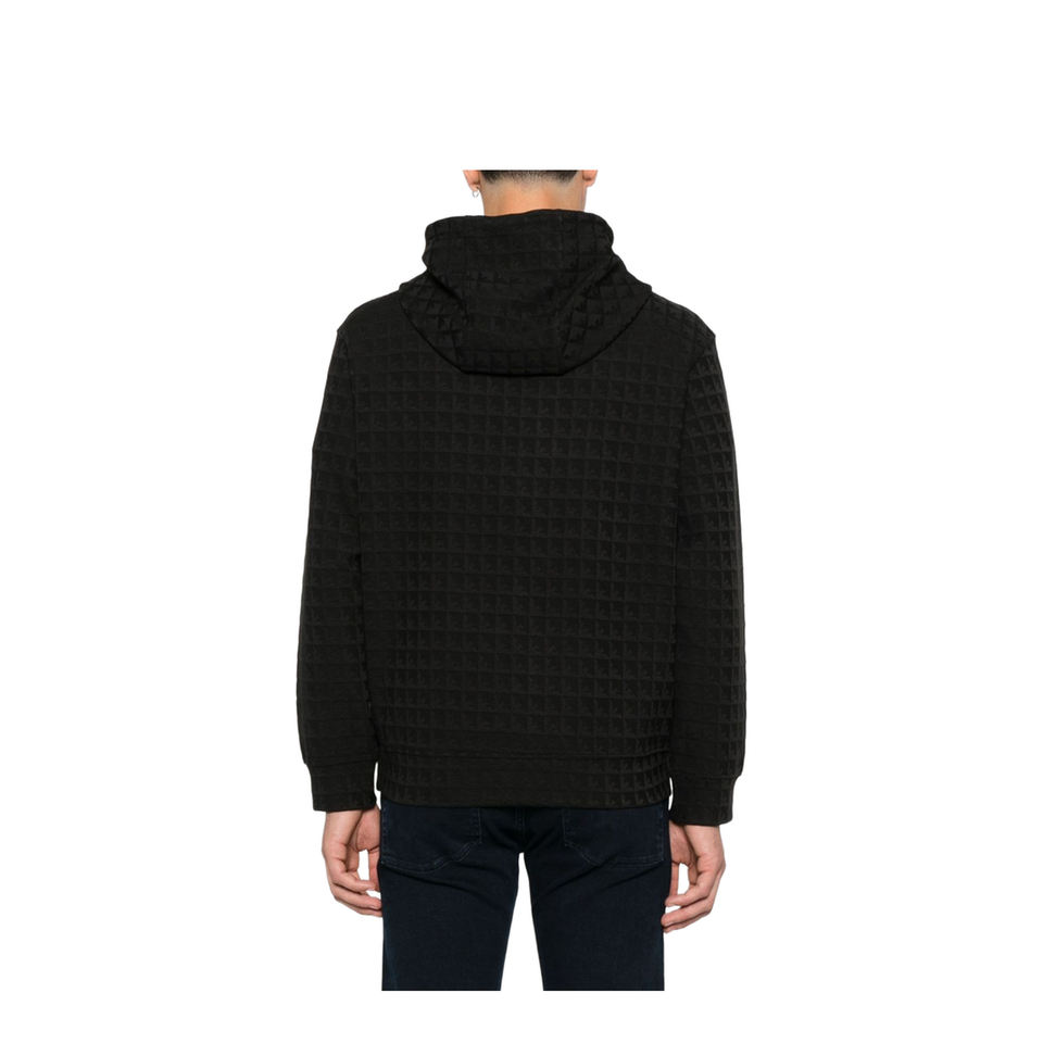 Lyocell-blend Jacquard Jersey Hoodie