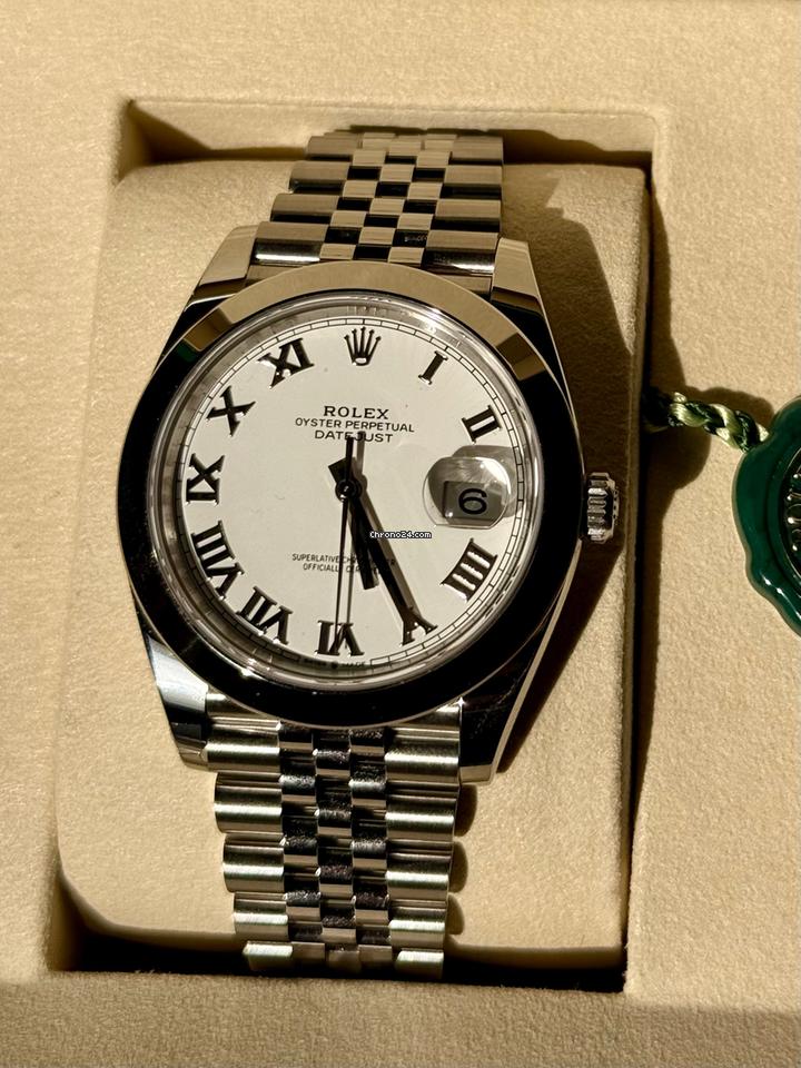 Rolex | Datejust | 126300-0016 | Steel | 41 x 48 mm | Steel | White | Automatic