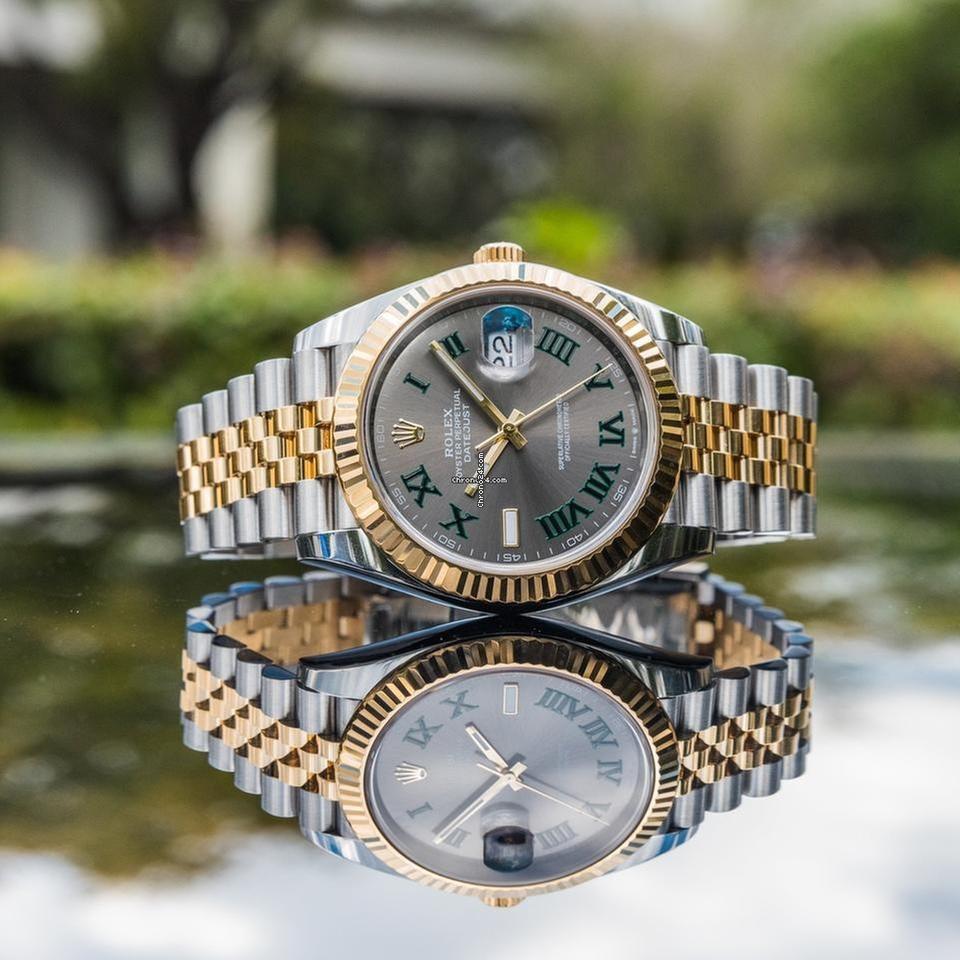 Rolex | Datejust | 126333 | Gold/Steel | 41 mm | Gold/Steel | Red | Automatic