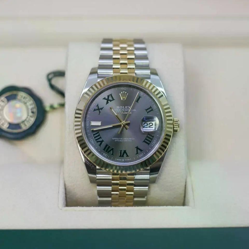 Rolex | Datejust | 126333 | Gold/Steel | 41 mm | Gold/Steel | Red | Automatic