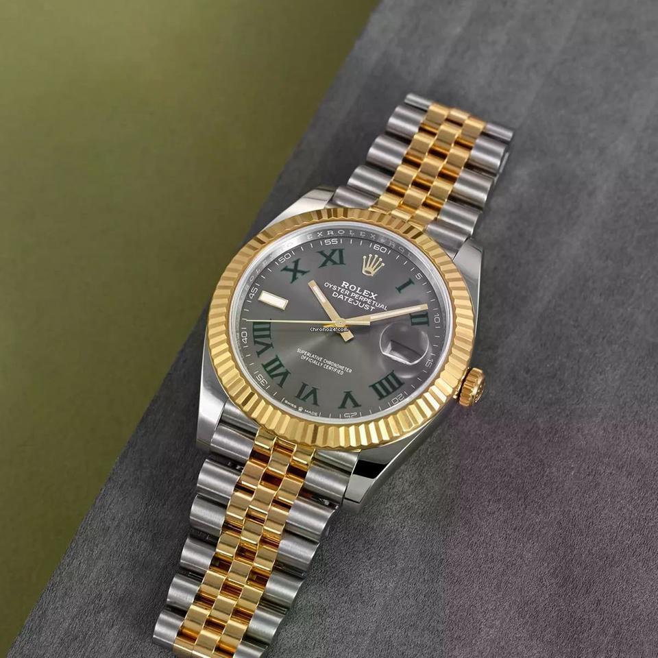Rolex | Datejust | 126333 | Gold/Steel | 41 mm | Gold/Steel | Red | Automatic