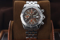 Breitling Chronomat Evolution Havana Limited Edition 100 Evolution Stainless Steel Bronze A13356 Chronograph