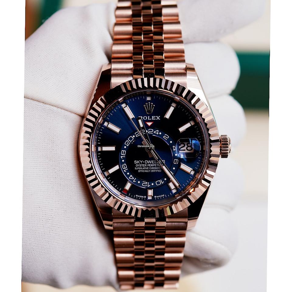 Rolex | Sky-Dweller | 336935-0005 | Rose gold | 42 mm | Rose gold | Blue | Automatic