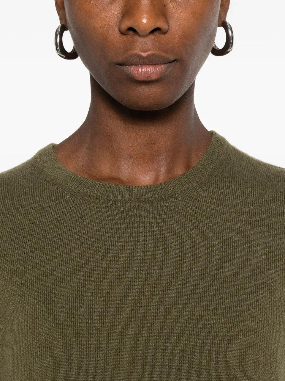 round-neck cashmere sweater