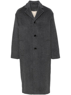 notched-lapels single-breasted coat