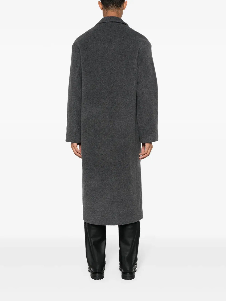 notched-lapels single-breasted coat
