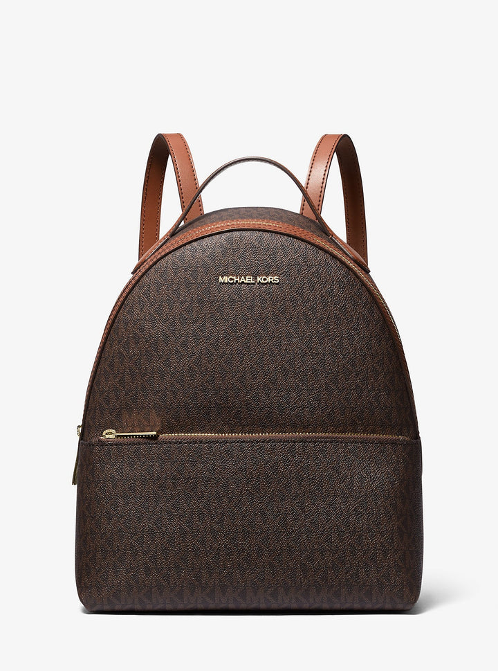Michael Kors Sheila Medium Logo Backpack Brown