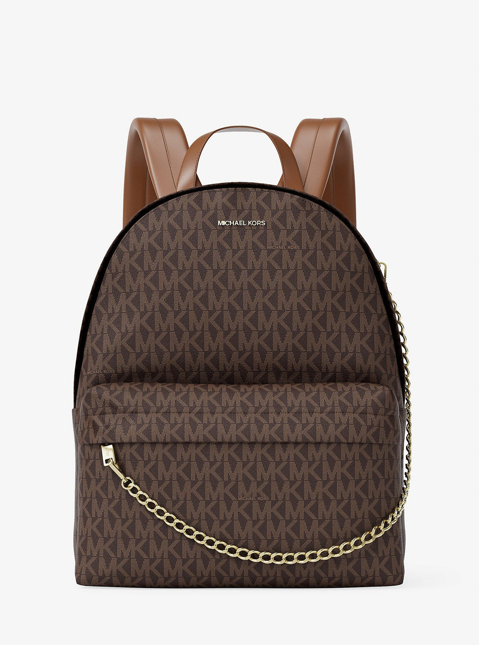 Michael Kors Slater Medium Signature Logo Backpack Brown