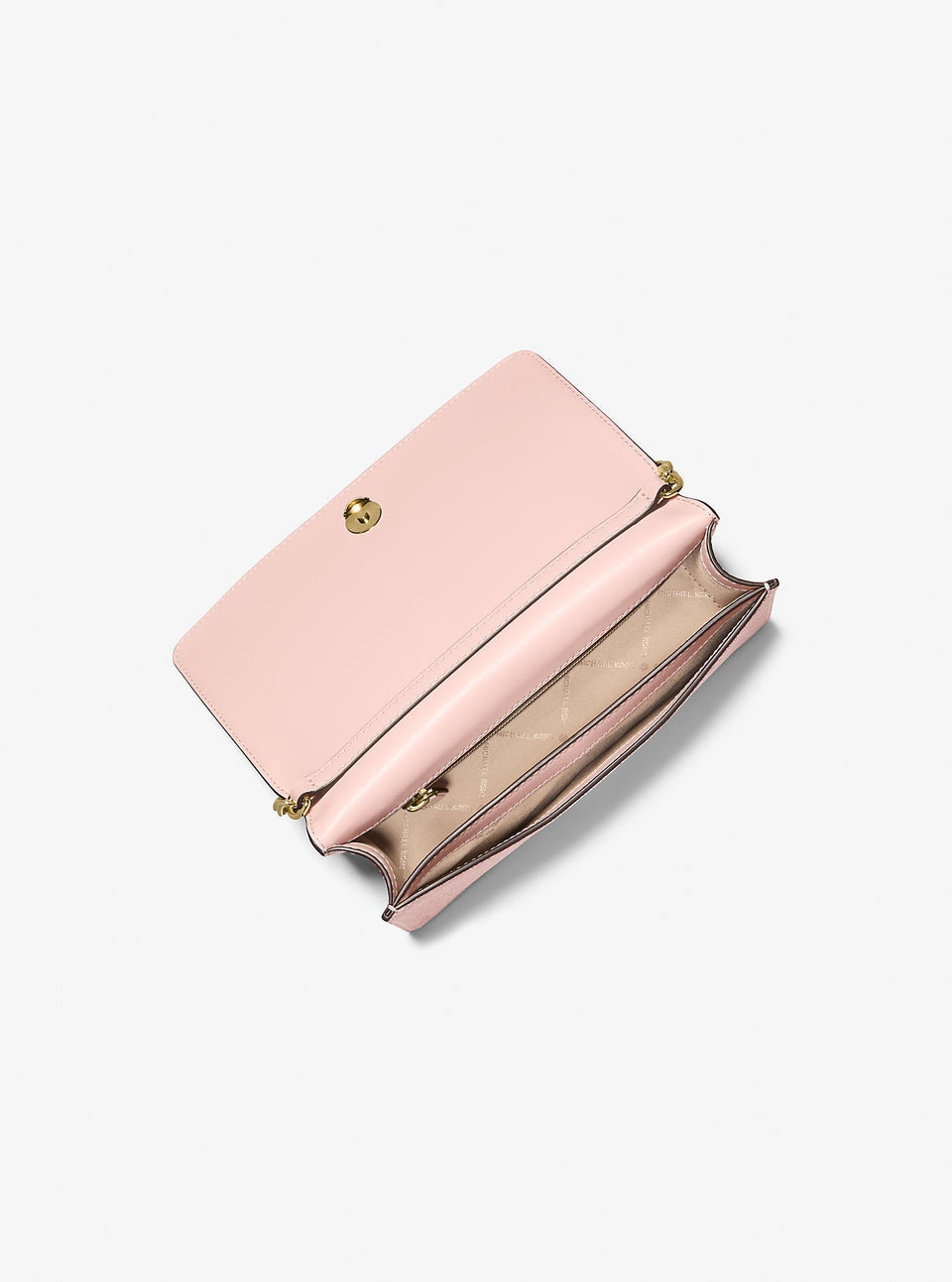 Michael Kors Jet Set Medium Signature Logo Crossbody Bag Powder Blush