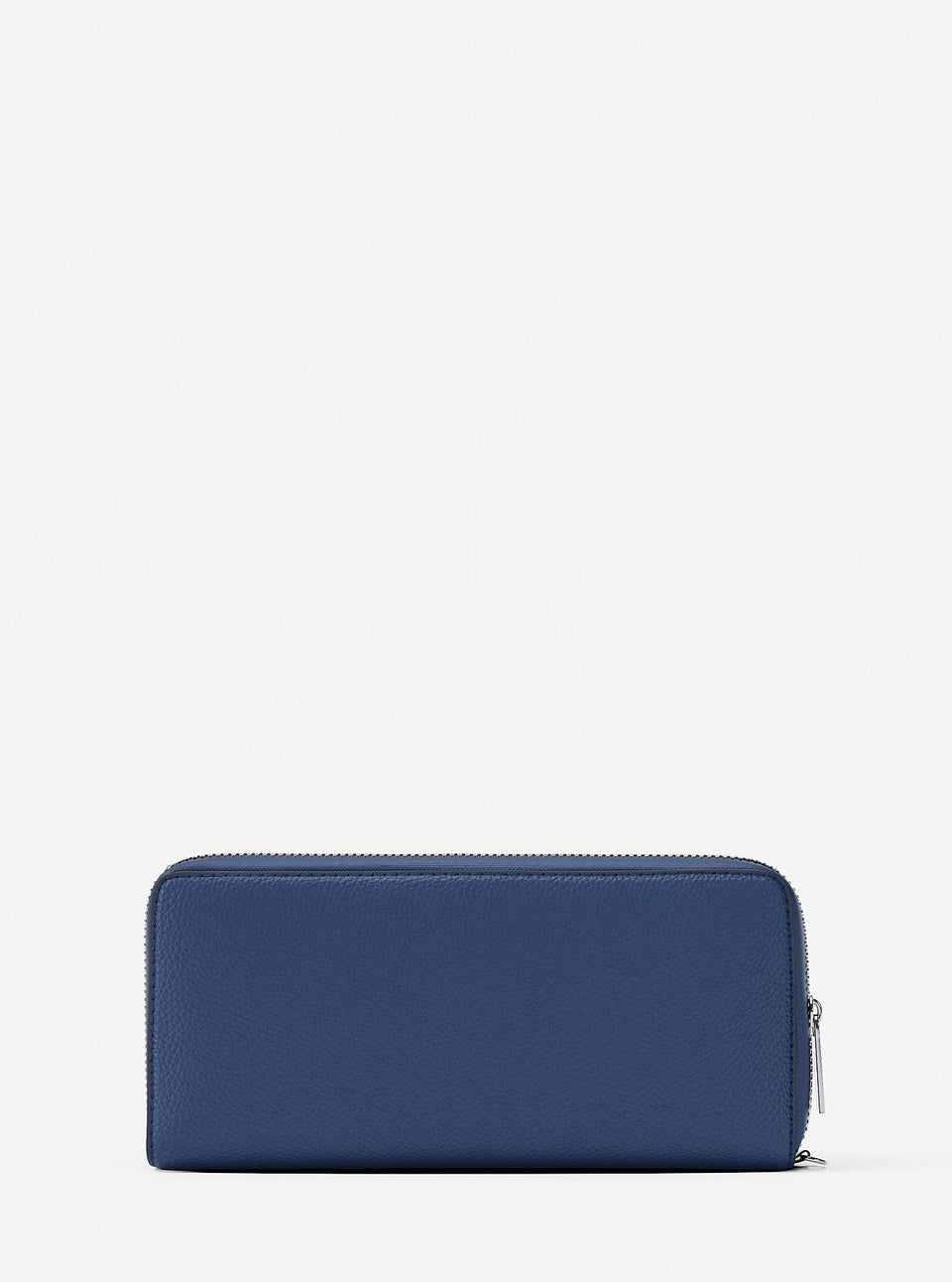 Michael Kors Large Pebbled Leather Continental Wallet Galaxy Blue