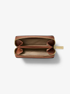 Michael Kors Jet Set Travel Medium Logo Zip-Around Card Case Brown