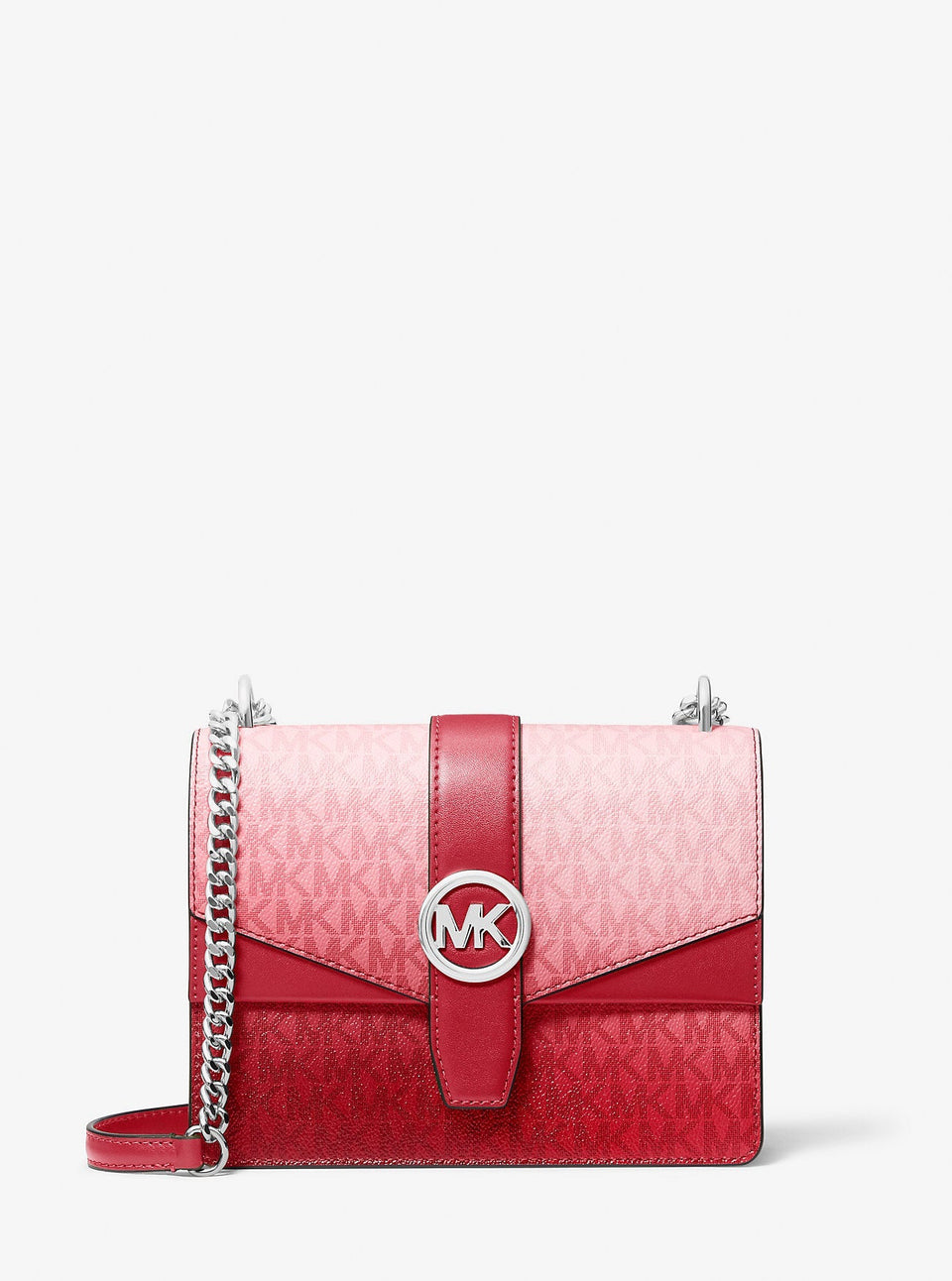 Michael Kors Reed Large Signature Logo Satchel Lt Crm Multi