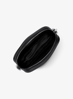 Michael Kors Jet Set Pebbled Leather Camera Crossbody Bag Black