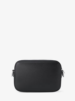 Michael Kors Jet Set Pebbled Leather Camera Crossbody Bag Black