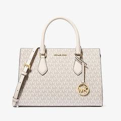 Michael Kors Sheila Medium Logo Satchel Lt Crm Multi