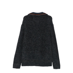 Zip-Up Turtleneck Sweater