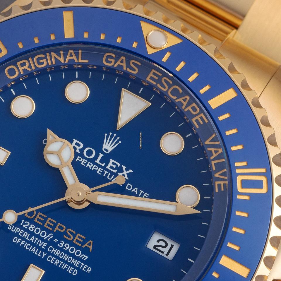 Rolex | Sea-Dweller | 136668LB | Yellow gold | 44 mm | Yellow gold | Blue | Automatic