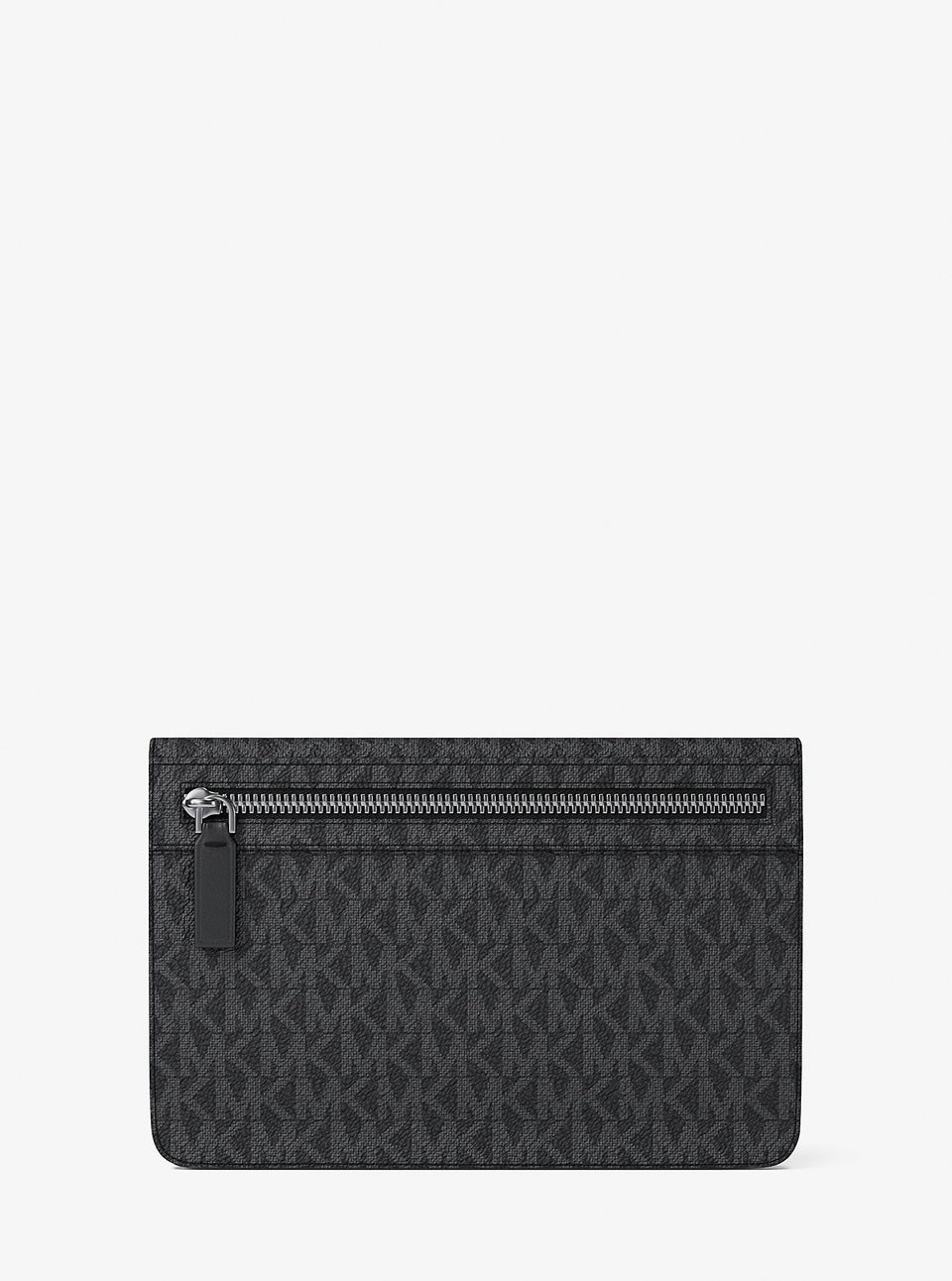 Michael Kors Cooper Large Embellished Signature Logo Wallet Black