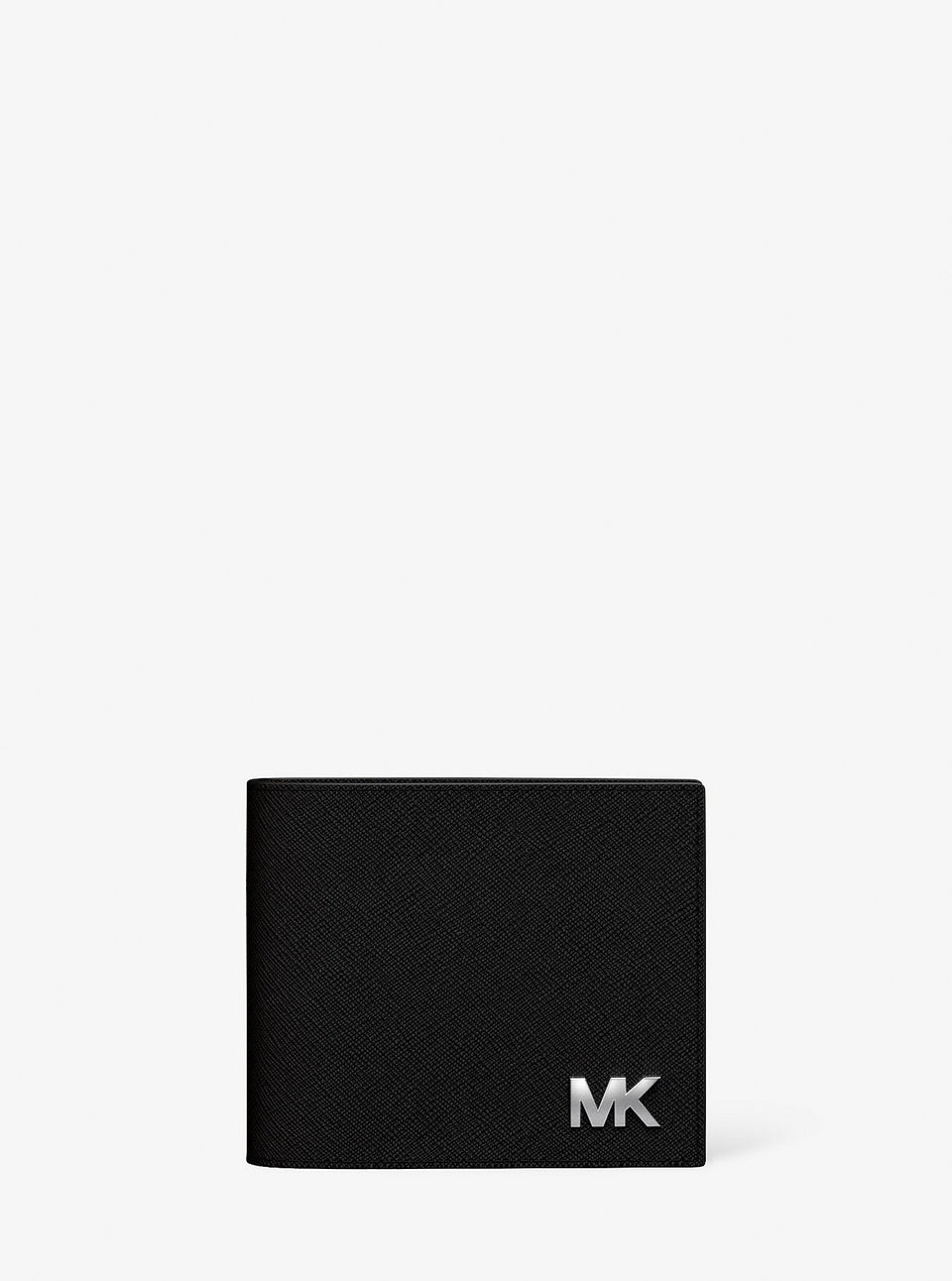 Michael Kors Cooper Saffiano Leather Billfold Wallet With Passcase Black