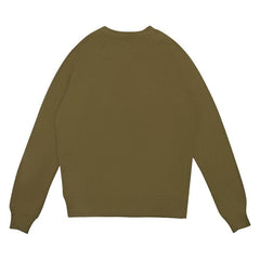 Balmain Logo Print Crewneck Sweatshirt Khaki