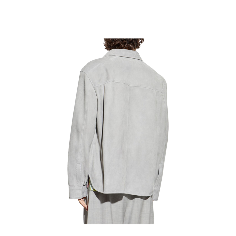 Suede Leather Overshirt
