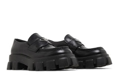 Prada Monolith Loafer Black