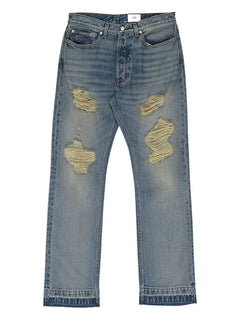 distressed beach bum denim jeans