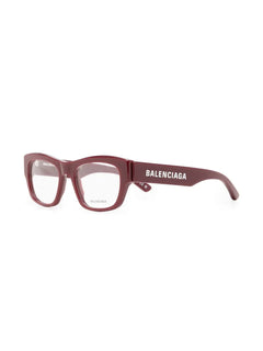 logo-print rectangle-frame glasses