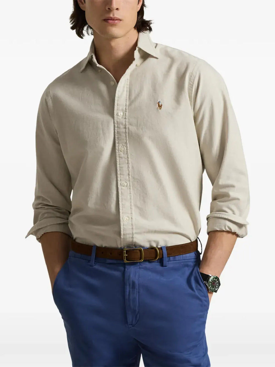 The Iconic Oxford embroidered shirt