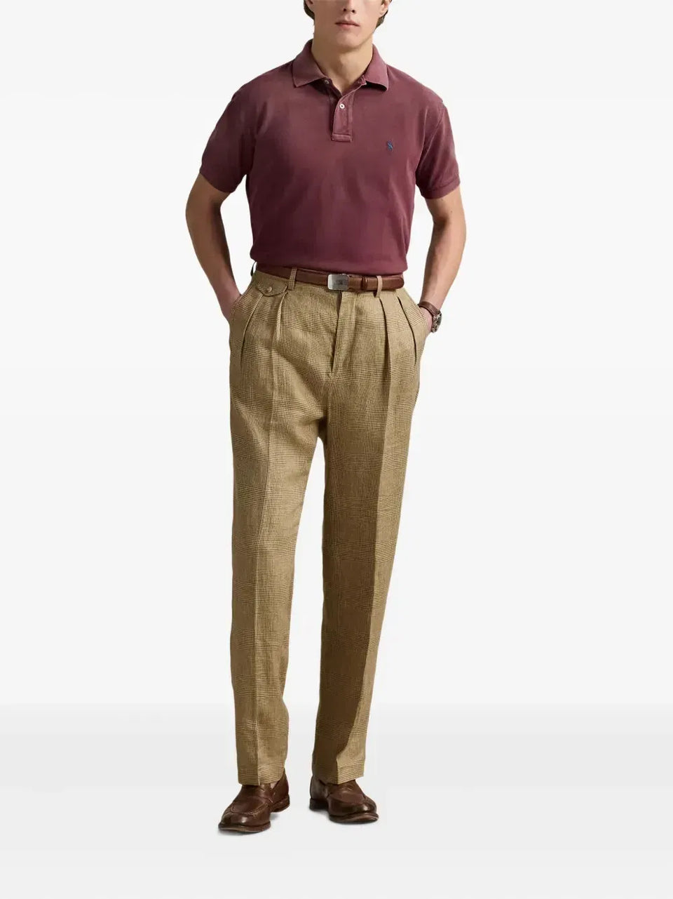 ombre-effect polo shirt