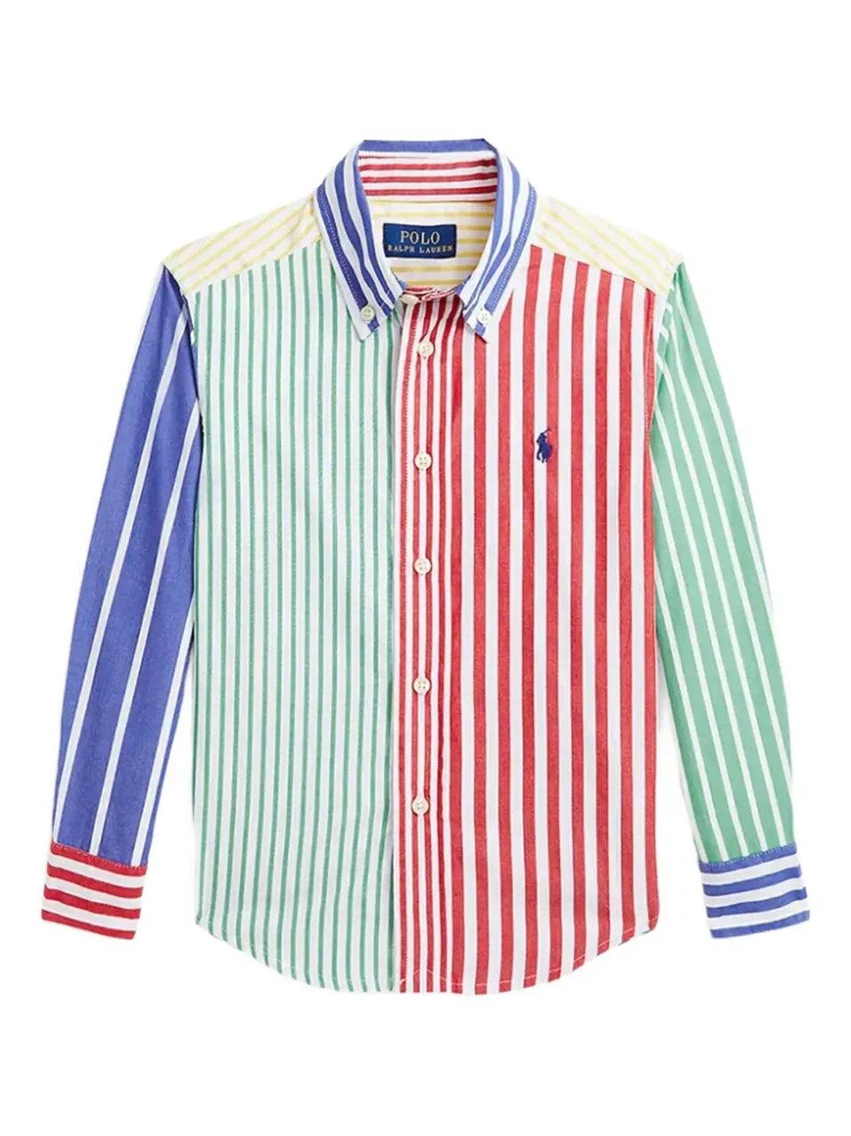 striped long-sleeved shirt