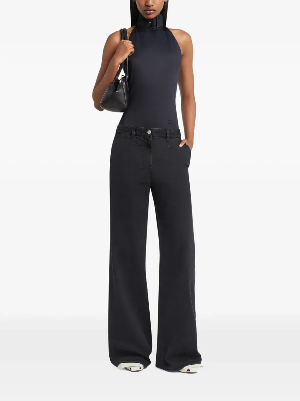 black baggy jeans