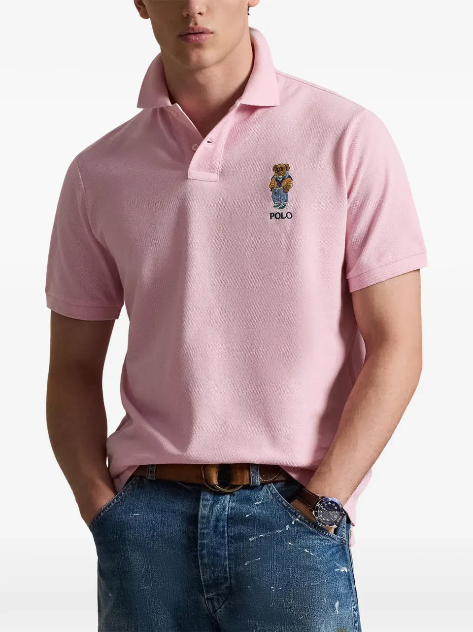 Polo Bear logo polo shirt
