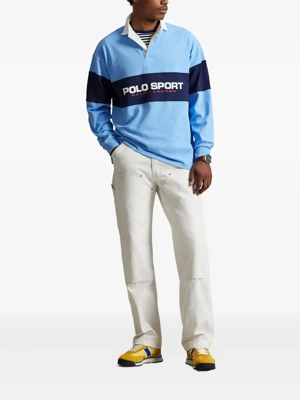 colourblock rugby sweater