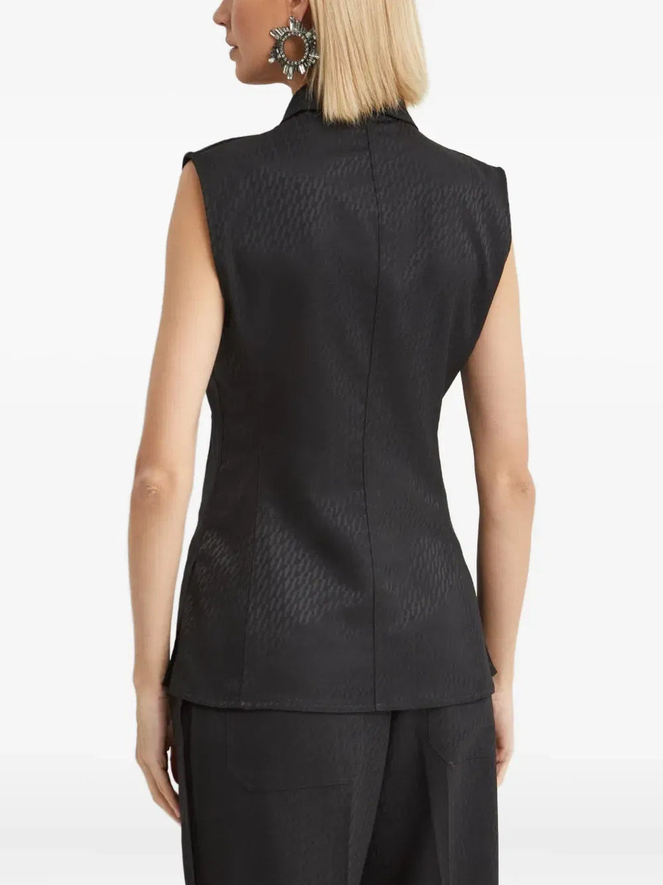 jacquard logo gilet