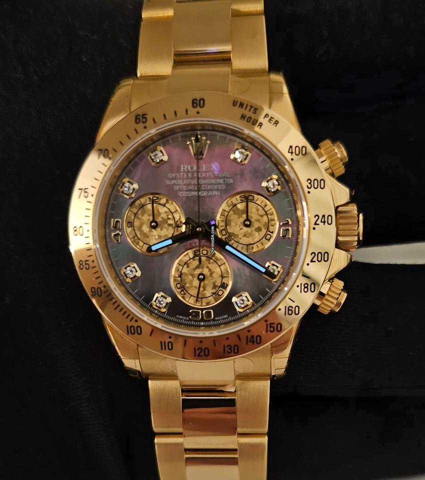 Rolex | Daytona | 116528 | Gold/Steel | 40 mm | Yellow gold | Mother of pearl | Automatic