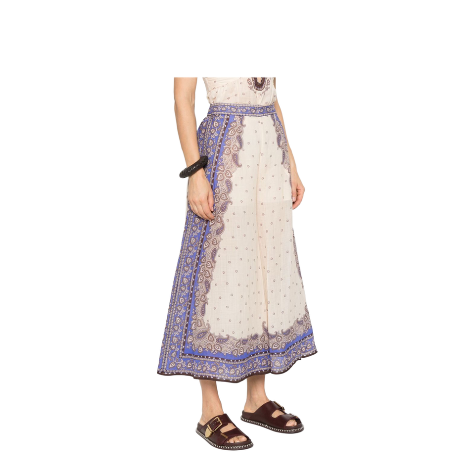 Maxine Wide Leg Printed Trousers