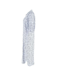 printed button-down shirt dress