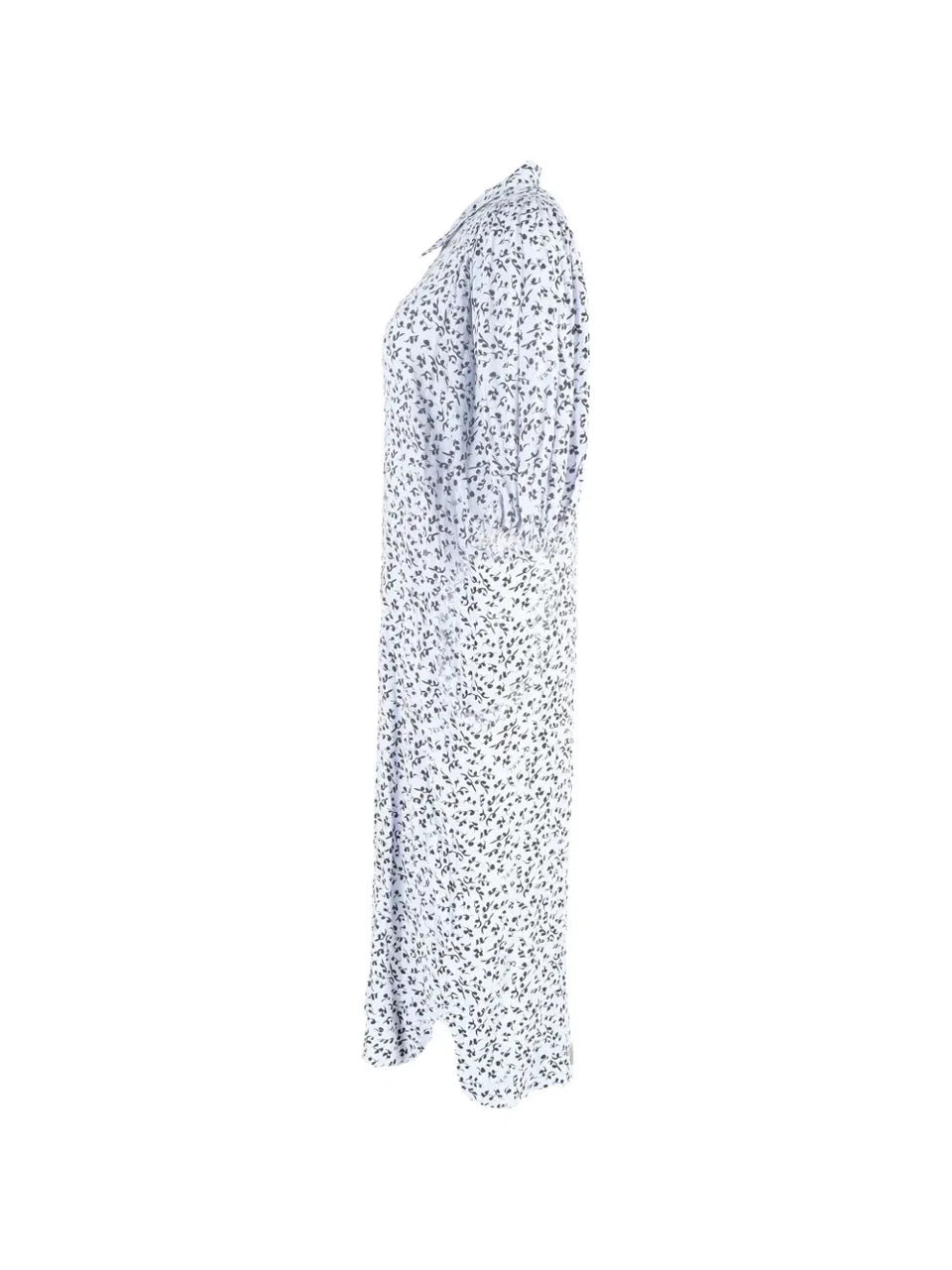 printed button-down shirt dress